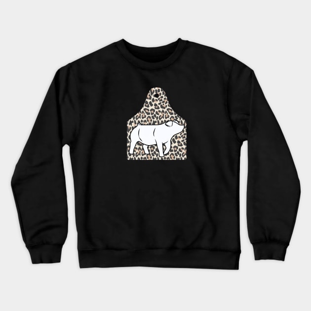Cheetah Ear Tag - Pig - NOT FOR RESALE WITHOUT PERMISSION Crewneck Sweatshirt by l-oh